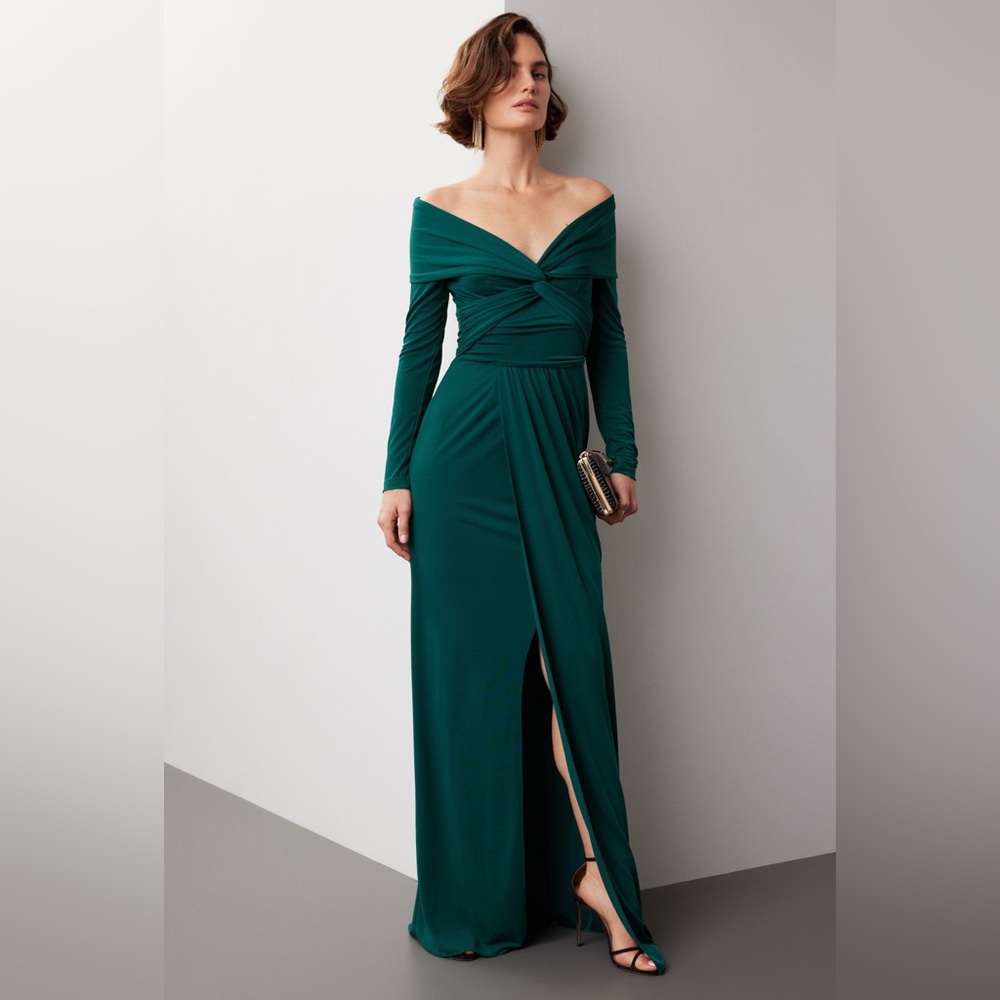 Zacposen Wrapped Around Gown